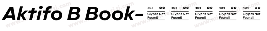 Aktifo B Book字体转换